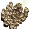 25 17mm Transparent Crystal and Gold Christmas Tree Beads